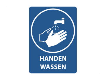 Was je handen, met tekst