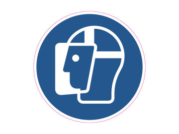 Draag een gelaatsmasker