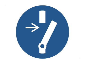 Ontkoppelen alvorens onderhoud of reparatie uit te voeren