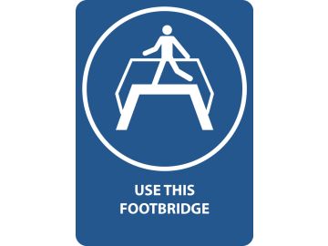 Use footbridge, met tekst