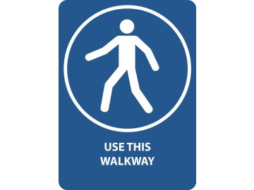 Use this walkway, met tekst