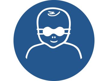 Bescherm de ogen van baby's met ondoorzichtige oogbescherming