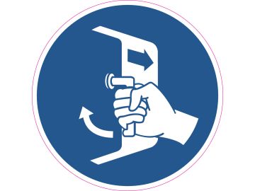 Sluit en beveilig het luik (reddingsbootlanceringsvolgorde)