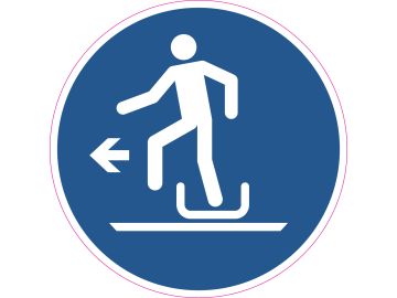 Verlaat de slee rodelbaan aan de linkerkant