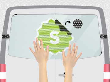 One way vision autostickers