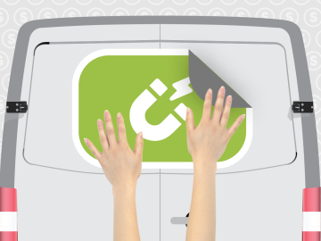 Magneetstickers voor auto