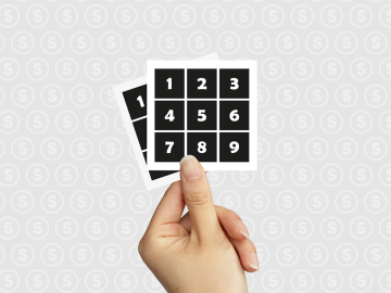 Oplopend genummerde stickers
