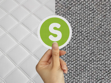 Textielstickers voor matras en tapijt