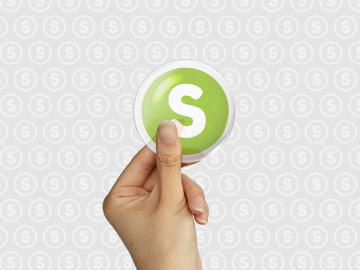 Transparante doming stickers