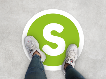 Permanente vloerstickers