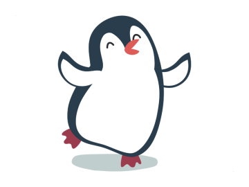 Muursticker Penguin