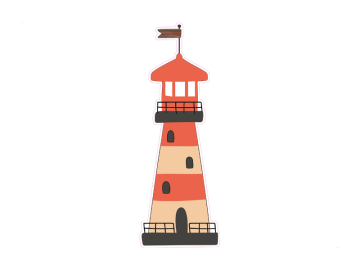 Muursticker Vuurtoren