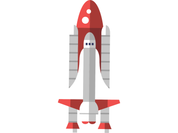 Muursticker ruimteschip