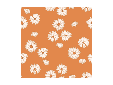 Muursticker patroon zon roze