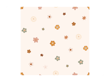 Muursticker patroon met bloemen