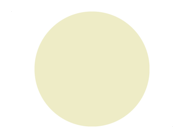 Muursticker cirkel pastel geel