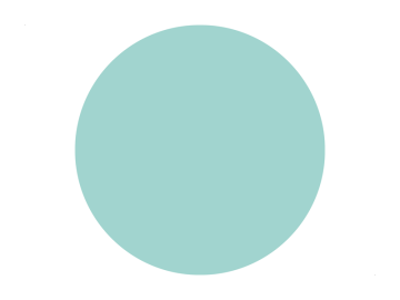 Muursticker cirkel oceaangroen