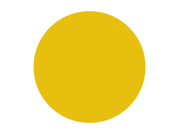 Muursticker cirkel geel