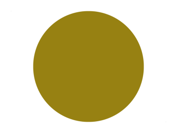 Muursticker cirkel mosterdgeel