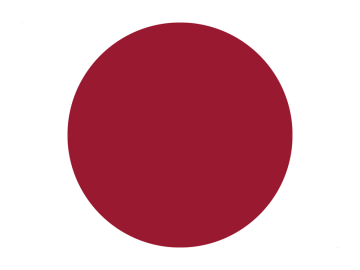 Muursticker cirkel rood