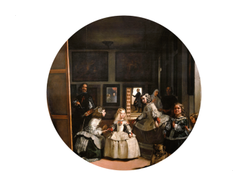 Muursticker Las Meninas rond