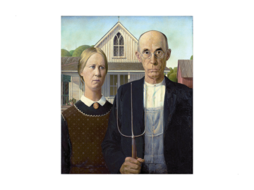Muursticker american gothic