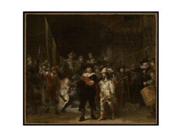 Muursticker de nachtwacht