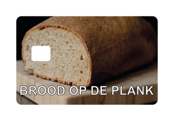 Pinpas brood op de plank