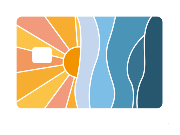 Pinpas zonsondergang abstract