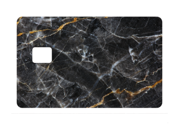 Pinpas zwart wit goud marmer