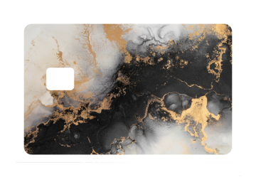 Pinpas wit zwart goud marmer