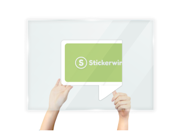 Raamstickers enkelzijdig