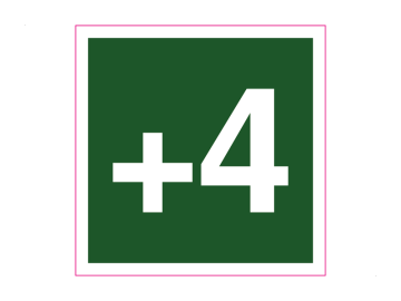 Redding niveau plus 4