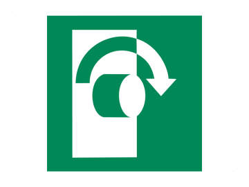 Redding draai met de klok mee om te openen