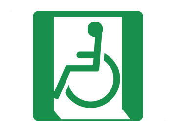Redding nooduitgang voor gehandicapte
