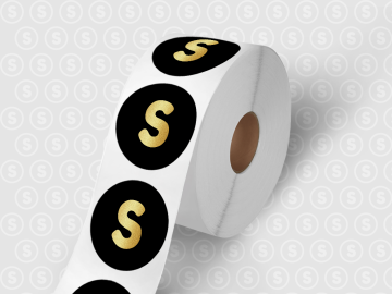 Foliedruk stickers op rol