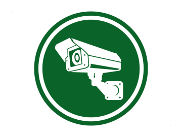 Camera bewaking rond groen