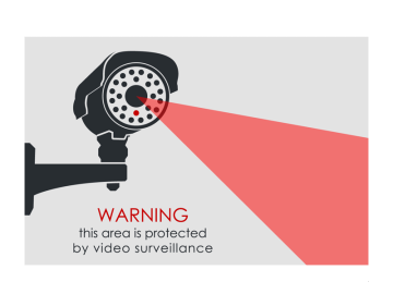 Camera bewaking warning surveillance