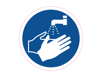 Corona pictogrammen handen wassen