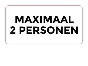 Corona max 2 personen tekst