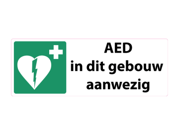Veiligheid AED aanwezig wit