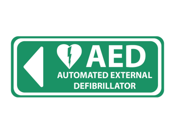 Veiligheid AED vol groen links