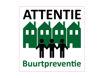 Beveiliging attentie buurt preventie