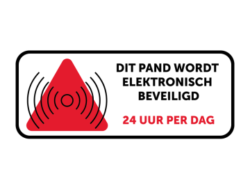 Beveiliging elec beveiligd 24 uur rood