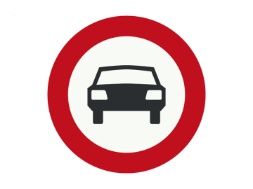 Verboden voor motorvoertuigen