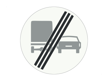 Passeerbaan of -strook uitsluitend voor landbouwmachines