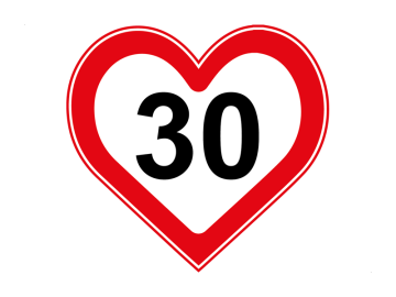 30 km/uur hartje