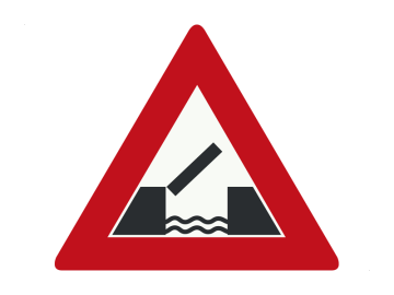 Gevaar driehoek Beweegbare brug