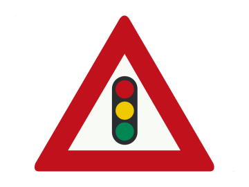 Gevaar driehoek Verkeerslichten