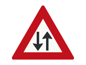 Gevaar driehoek Tegenliggers